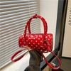 New autumn handbag small bag bag women's premium polka dot niche pillow bag single shoulder messenger bag