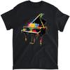 Buntes Klavier Musik Pianist T-Shirt, Tanktop, Langarmshirt, Sweatshirt, Hoodie Herren Damen Kinder Hergestellt in Kanada