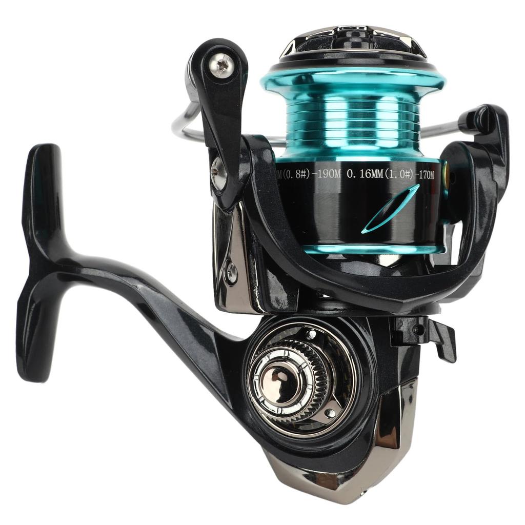 Ongwan Spinning Reel 5 and 1 Sealed Bearing Fishing Reel with Diagonal Wire Cup Single (DH1500 Arm)