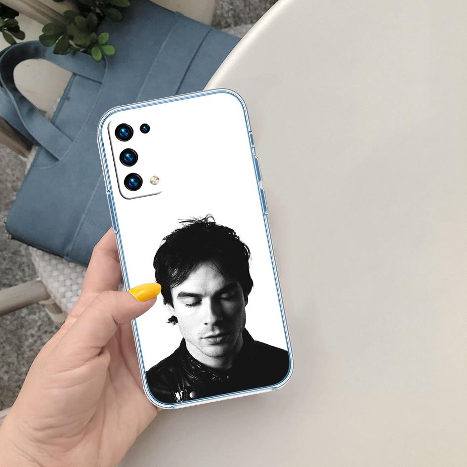 Vampire Diaries Damon Transparent Phone Case for Motorola Moto G40 G04 G05 One Ace Action Fusion + Plus Hyper Macro Vision Zoom