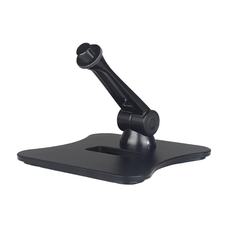 

Adjustable Microphone Mount Mic Desktop Stand With Sturdy Aluminum Alloy Construction For Professional Sound Setups чорний