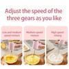 Portable Handheld Eggs Beater with Comfortable Grip Stainless Steel 3 Speed Adjustments Mixer with Detachable Whisk