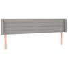 VidaXL Tête de Lit à LED Meuble de Chambre à Coucher Accessoire de Lit Double Tête de Cadre de Lit Intérieur Gris Clair 3123398