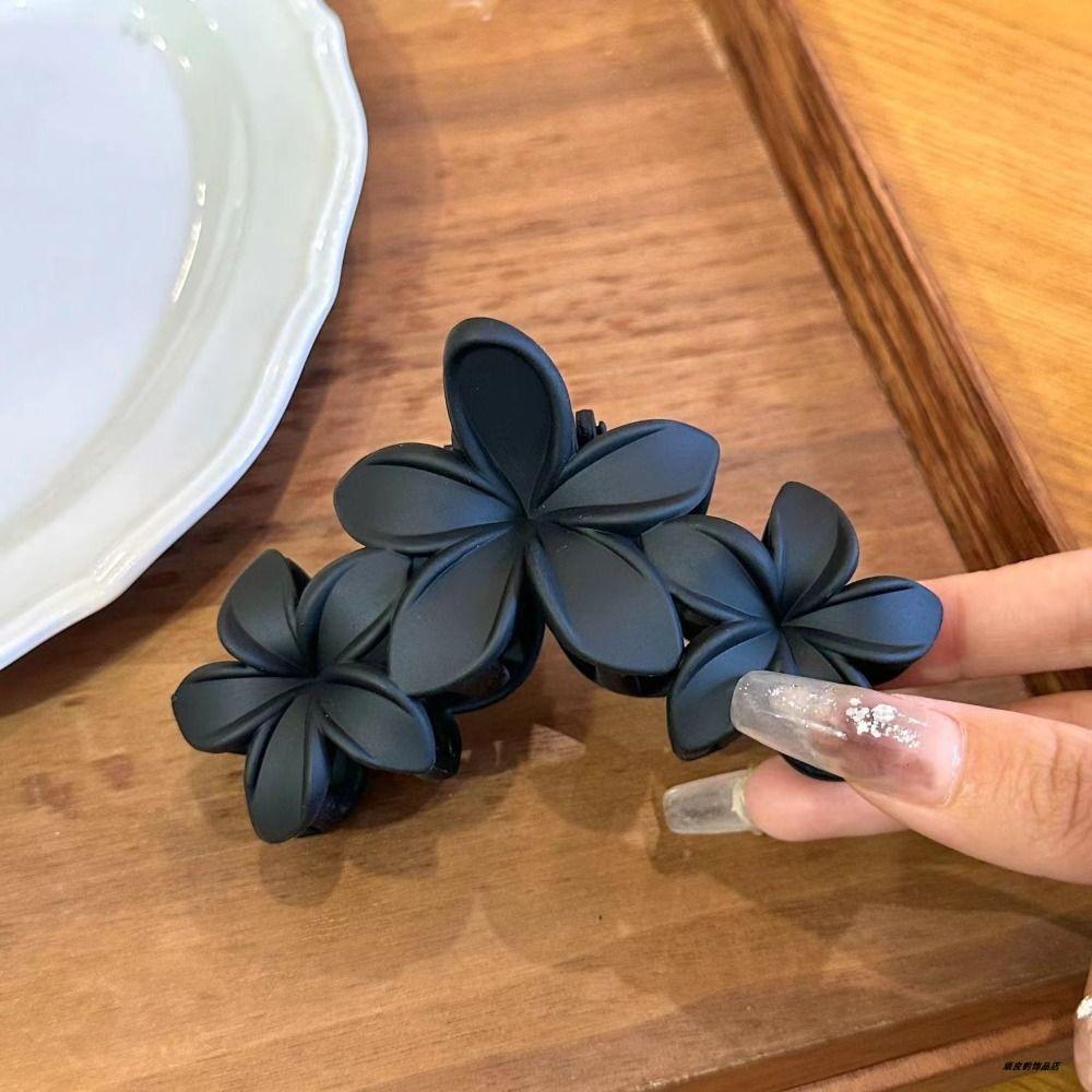 

Hair Accessories Flower Hair Claw Matte Crab Clamps Cute Hair Clips for Women чёрный