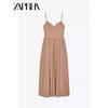 Zaprha 2025 New Arrival Gentle Sexy Midi Heart-Shaped Collar Sling Dress Waist-Tight Slim Looking 3152331