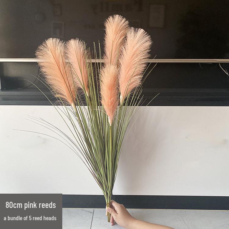 Nordic Reed & Foxtail Grass Artificial Office Plants Window Decor 
