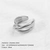 18K Gold-Plated Stainless Steel Double Layer Twisted Open Ring - Versatile High-End Commuting Jewelry.