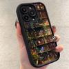 Case for Xiaomi Redmi Note 14 13 12 11 Pro Plus 12S 11S 10S 10 Redmi 13C 12C 14C 4G Flowery Bookshelf Painting Soft Phone Cover