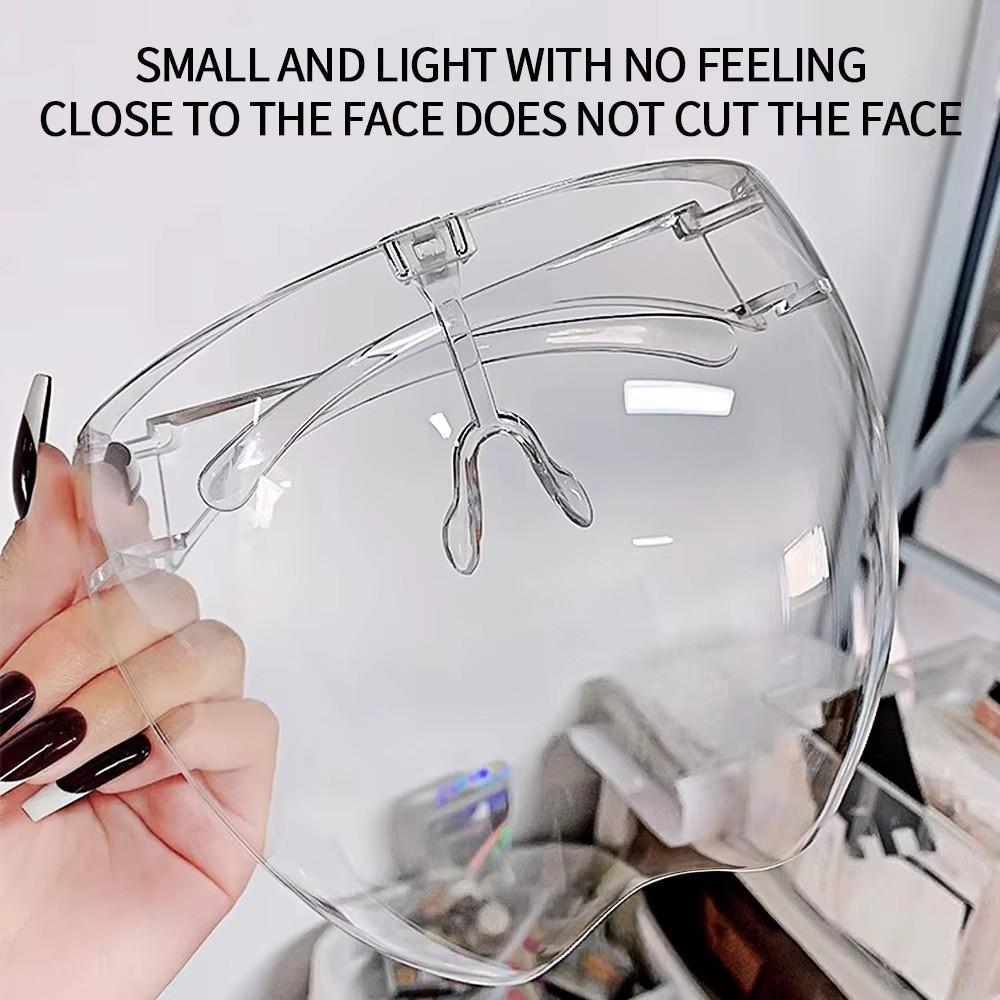 Transparent Protective Face Cover Anti Fog Transparency Goggles New Full Face Mask  Outdoor