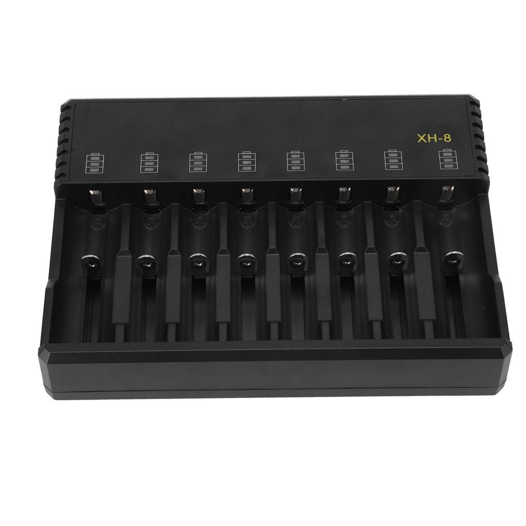8 Slot Lithium Battery Charger 3.6V 3.7V Battery Charger for 10440 14500 14650 16340 16650 17500