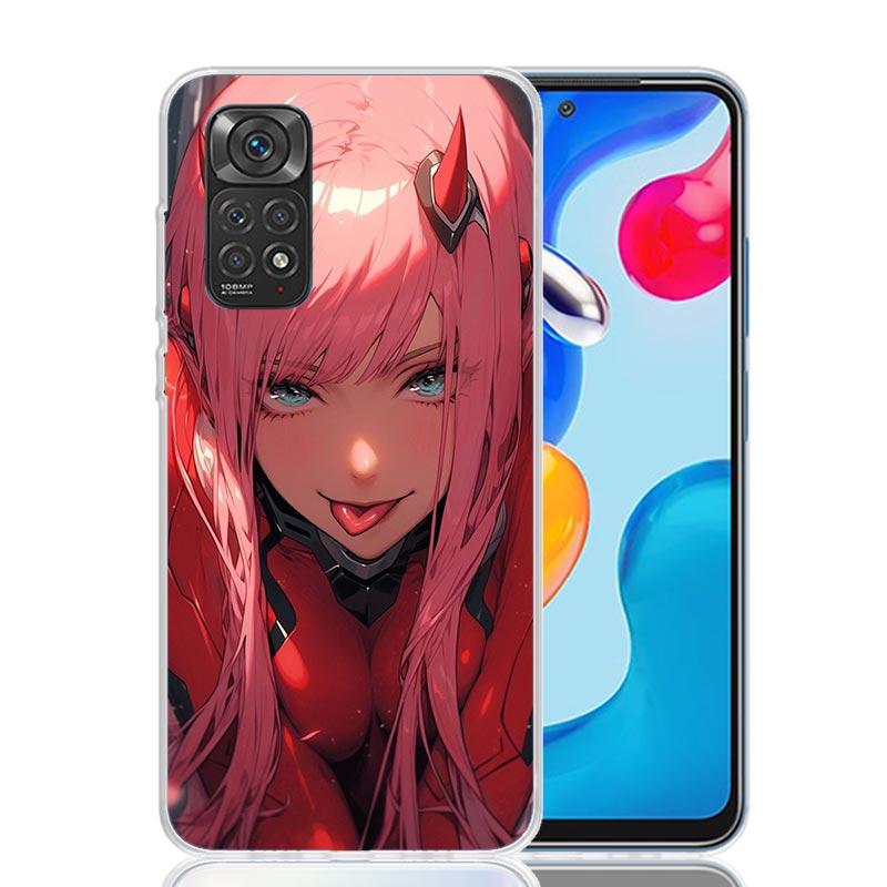 DARLING FRANXX Z-Zero Two Phone Case For Xiaomi Redmi Note 15 14 13 12S 12 Pro Plus 11S 11E 11 11T 10S 10 Art Soft Pattern Cover
