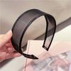 Creative Mesh Pearls Headband Headwear Black White Hairband Rhinestone Wide Hair Hoop  Girls