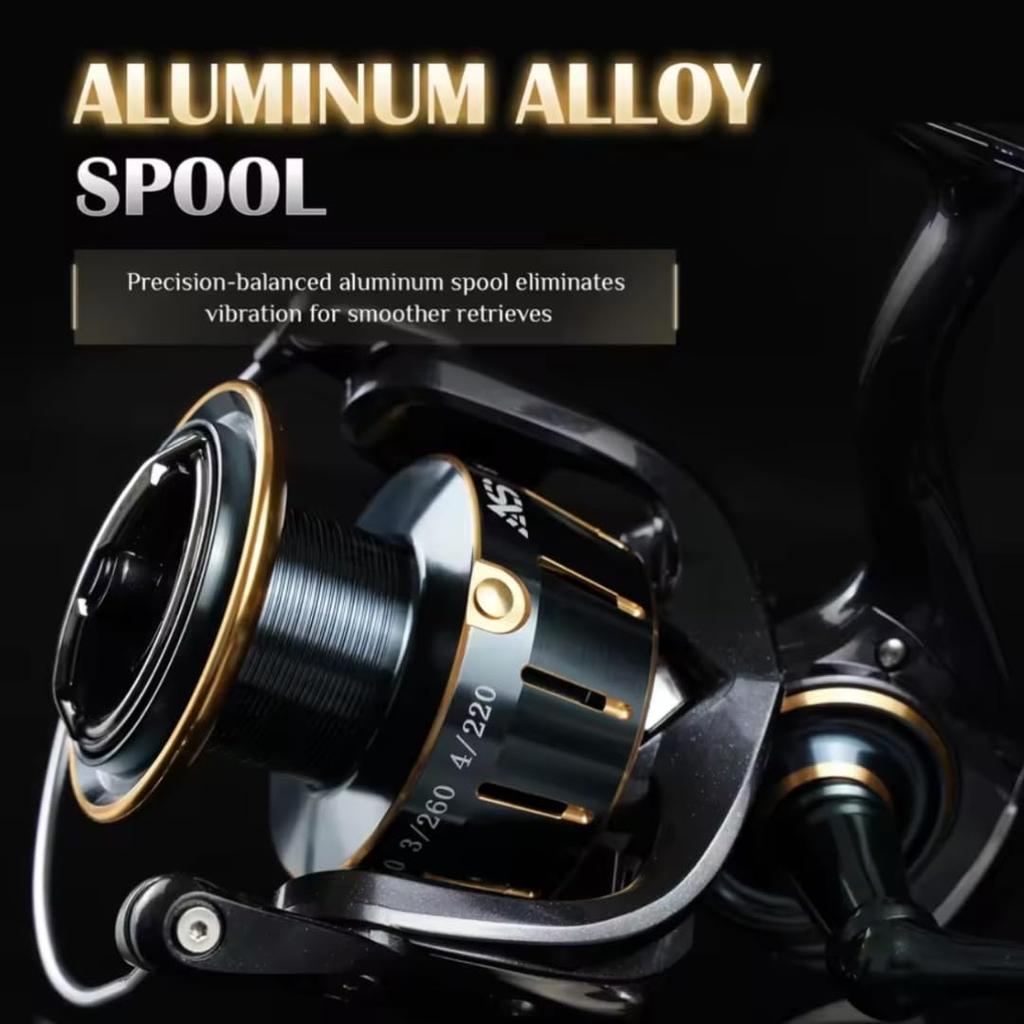 SW 5000 Spinning Max Drag Gear Ratio Weight Interchangeable Threaded Ball Suitable for and Surf Suitable for Multiple Saltwater Fishing Fi's+7 Reel,
