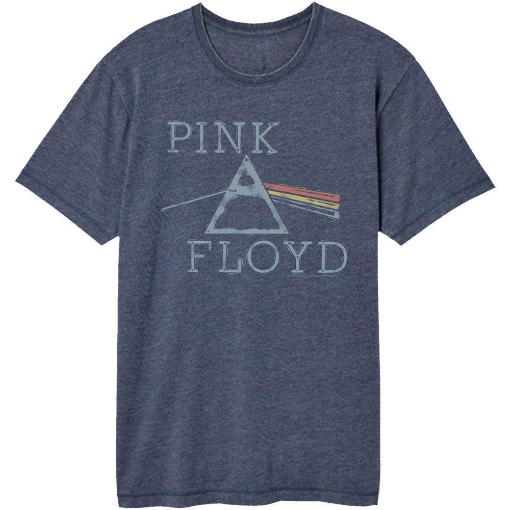 Pink Floyd Distressed Prism Vintage Wash Music T-shirt Tops Tees Men's Women's Unisex