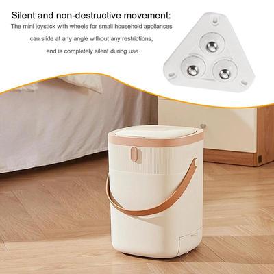 Mini Adhesive Caster Wheels Self-Adhesive Pulley Sticky Mini 360 Rotation Universal Silent For Coffee Machine Storage Box