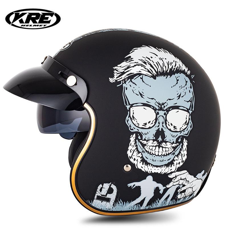 

Эксклюзивные винтажные шлемы Harley, персонализированные полушлемы, шлемы для электромобилей, уличные велосипедные шлемы для мужчин и женщин SM521 L чёрный