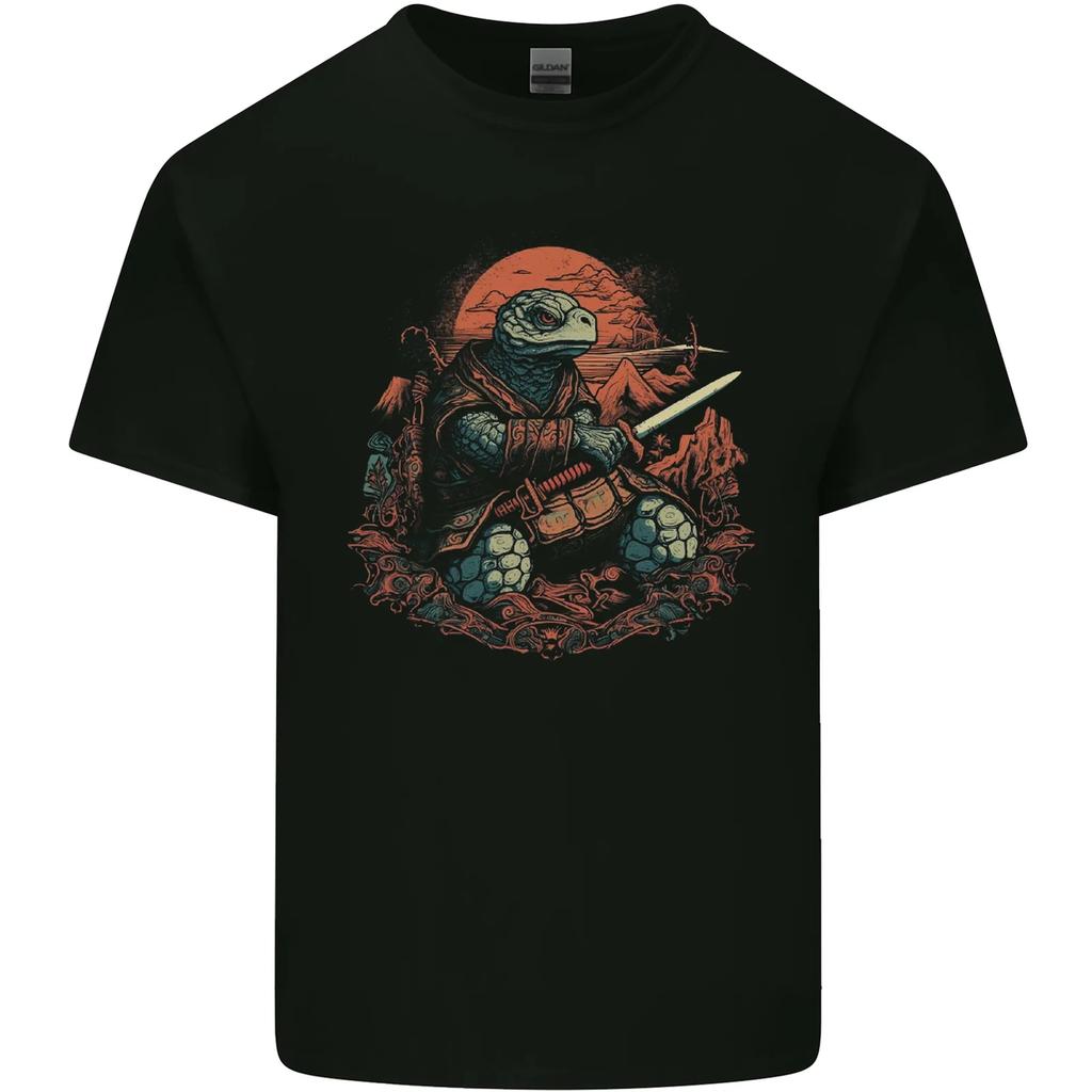 A Fantasy Samurai Turtle Tortoise Kids T-Shirt Childrens