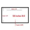 Lan Cai He 100-inch 16:9 Nano Anti-Light Fixed Frame Projector Screen