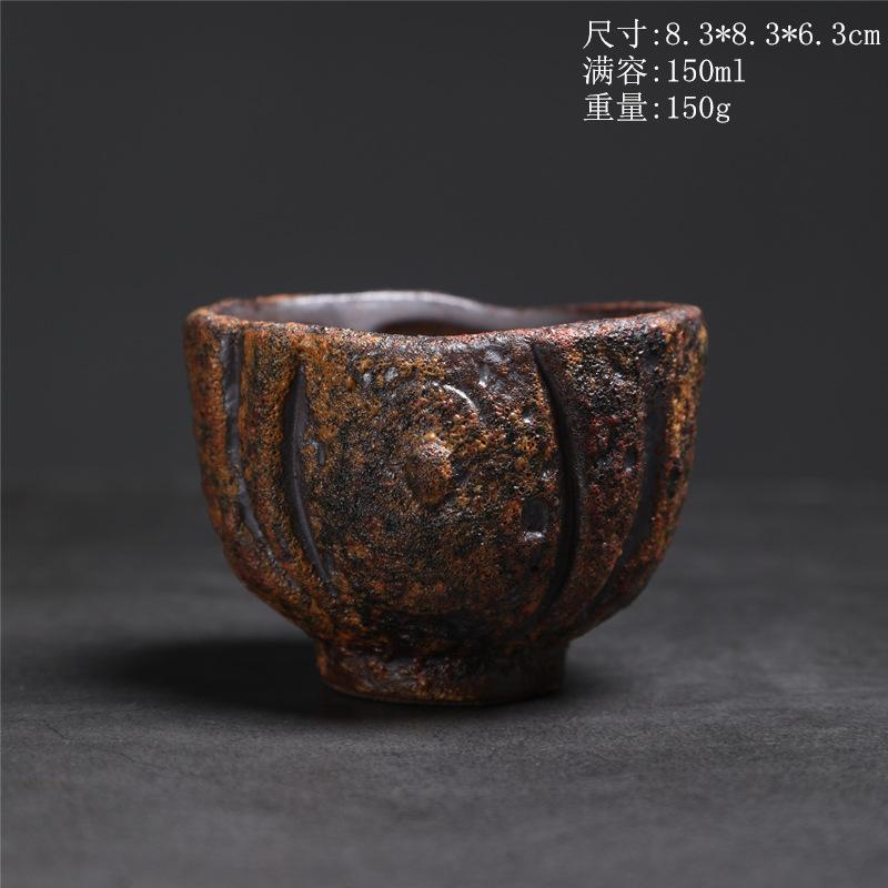 Ceramic Master Cup Merchandise Dunhuang Teacup Retro Household Ceramic Cup Bodhi Cup Kung Fu Teacup Personal Tea Cup