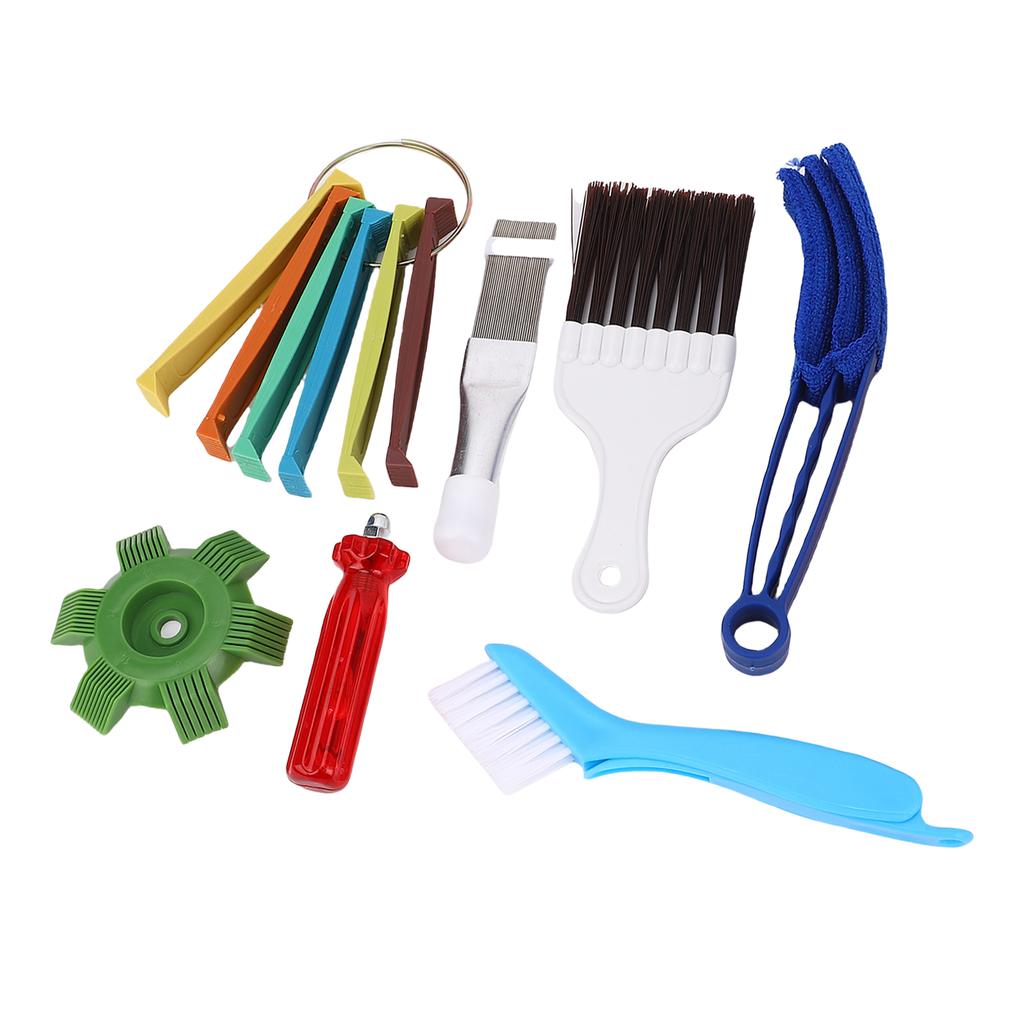 Klimaanlagen Lamellenreiniger Set Conditioner Lamellenkamm Glätter HLK Spulenreinigungsbürste AC