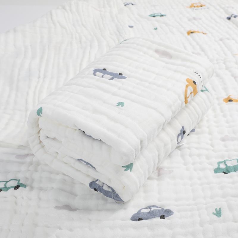 

Шестислойное марлевое одеяло из чистого хлопка: Полотенце для младенцев и малышей на осень/зиму 110 x 110 cm