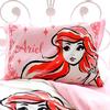 Disney Set husă pilotă Ariel Pilotă pentru mărime single 3 piese (Față de pernă, Cearșaf, Husă) Paturi/Futon - SB-61