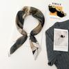 Summer imitation silk satin silk scarf magnetic suction silk scarf lazy silk scarf long necklace decorative thin scarf
