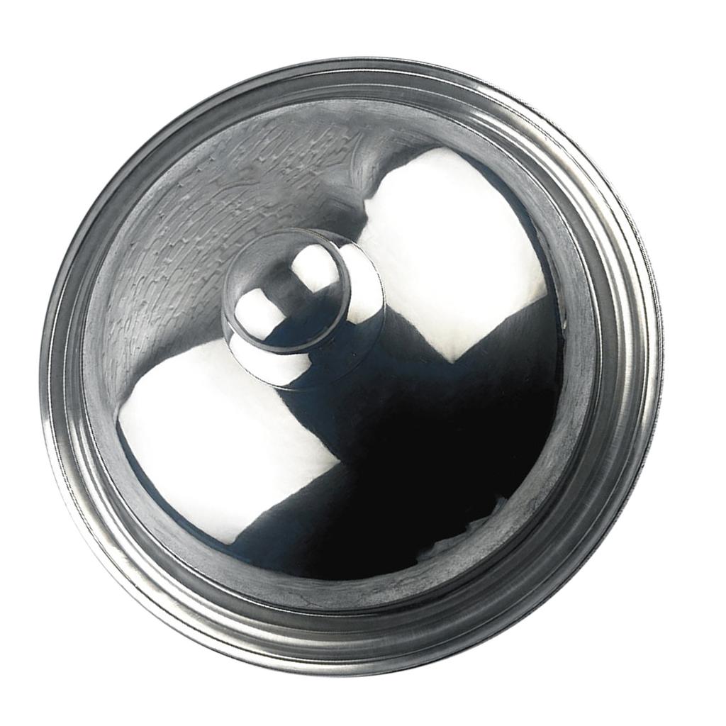 Edelstahl Pfannendeckel Rund Hoch Teilweise Transparentes Sichtglas Suppentopfdeckel für Zuhause