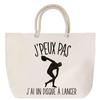 Rope Handle Beach Bag Disc Throwing I Can't Humor Passion Birthday Christmas Gift | Large Tote Bag &; Sport