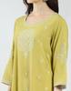MONTE CARLO Women's Self Design 3/4 Sleeve Regular Fit Kurti