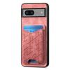For Google Pixel 7a Case Imprinted Pattern Card Holder Kickstand Leather Back Cover