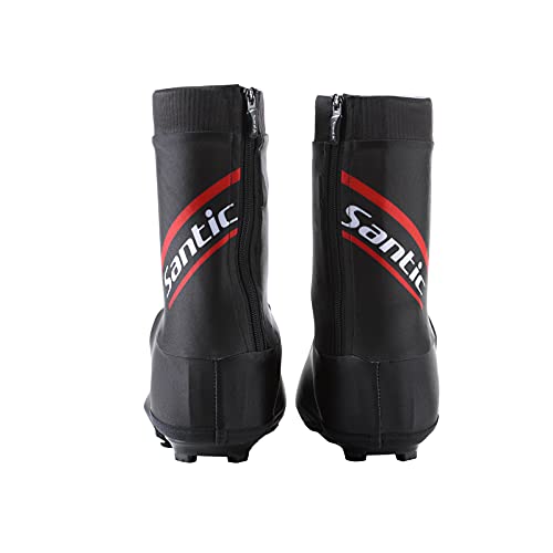 Santic Cycling Overshoes, Dustproof Cycling Shoe Covers, MTB Bike Overshoes, Cycling Gaiters with Zipper