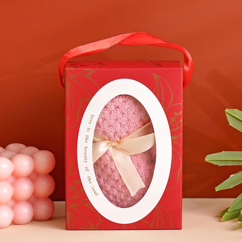 JiaJieLi Pink Coral Fleece Bear Towel розовый