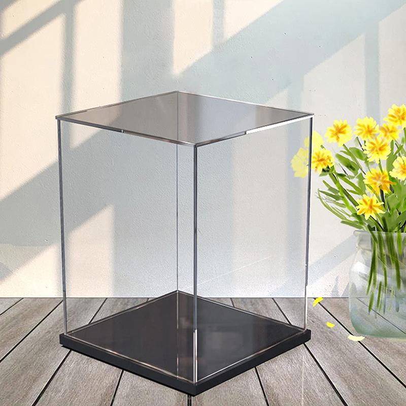 Acryl-Vitrine in mehreren Größen für Sammlerstücke zum Zusammenbauen, durchsichtige Acrylbox, Schutz-Vitrine zur Organisation von Figuren und Spielzeug