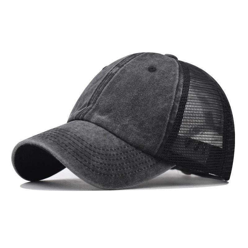 Baseball Cap Mesh Trucker Hat Men Women Vintage Low Profile Adjustable Dad Hat