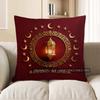 2D Ramadan Mubarak Crescent & Star Lantern Pillow Pattern Cushion Cover Suitable For Sofa Bedroom Car Pillow Cover