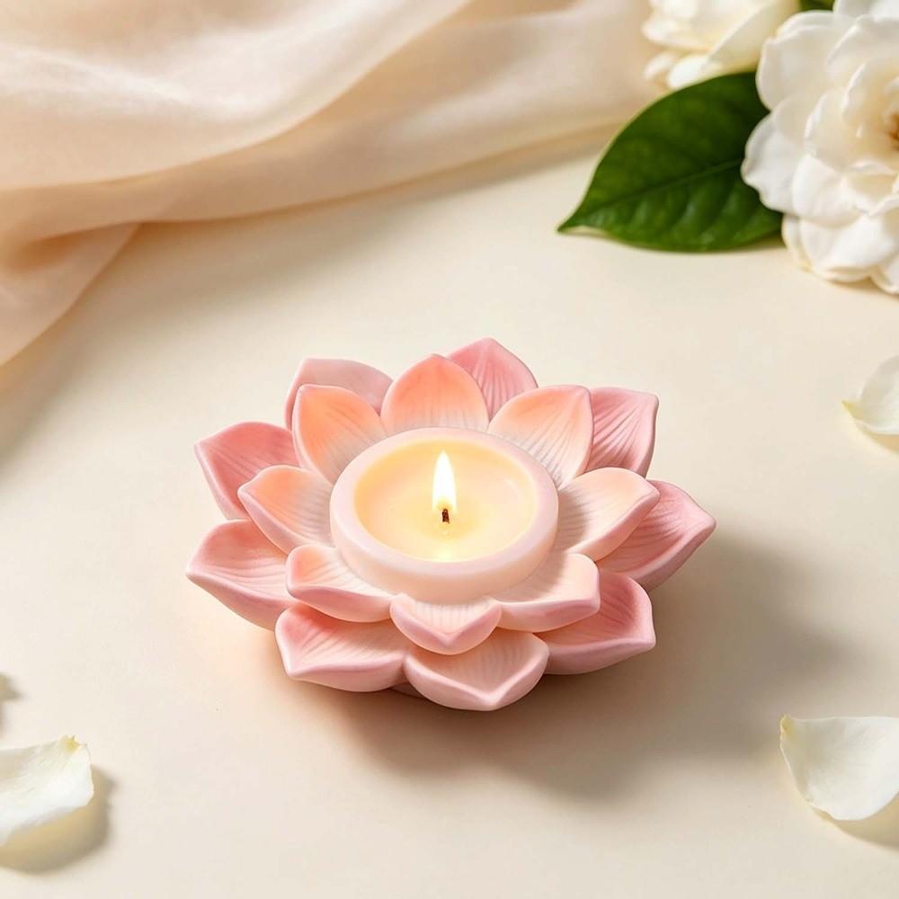 Silicone Flower Candle Mold DIY Crafts Epoxy Resin Plaster Mold Home Decorate