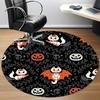 1pc Halloween Cats Office Round Area Rug, Indoor Mat Suitable For Office, Under Office Chairs Bedroom Living Room Home Decor, Room Deco