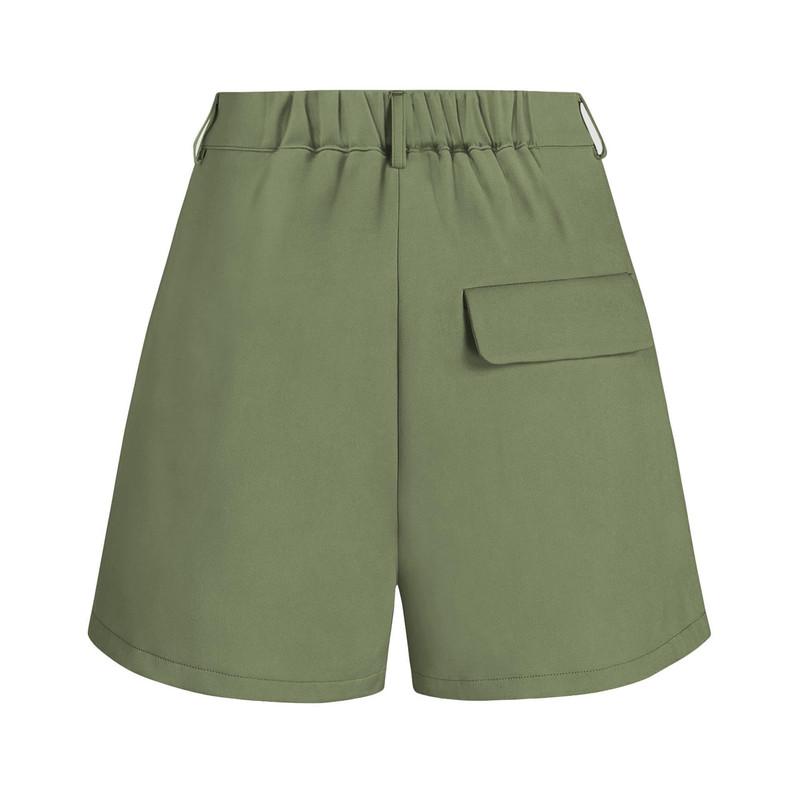 Pantaloni scurți pentru dama Pantaloni scurți casual cu talie înaltă, cu buzunare