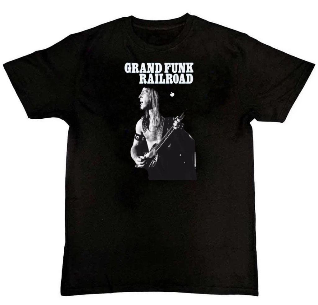 Grand Funk Railroad Band Live Stampa Grafica Unisex T-shirt 100% Cotone Magliette Uomo Top