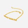 1 Pc Stainless Steel Fashion New Zodiac Letter Pendant Bracelet Jewelry NK Chain Twelve Constellations Birthday Gift