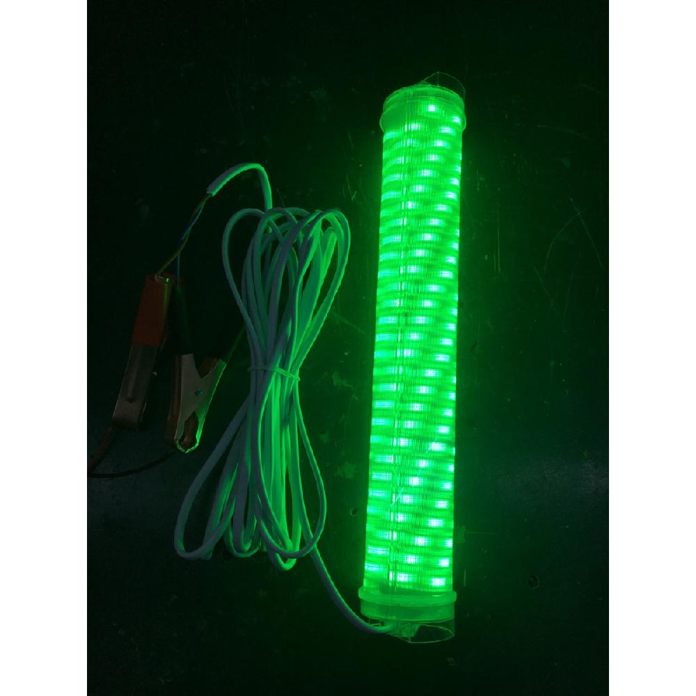 12V 20W 5050 Led Green Underwater Submersible Fishing Light Boat Squid Fish Lamp