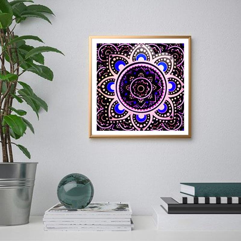 5D Diamond Painting Mandala Flowers Modern Pattern DIY Full Round Drill Cross Stitch Diamond Embroidery Home Decor Gift