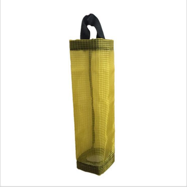 Yellow Wall-Mounted Kitchen Trash Bag Organizer жёлтый