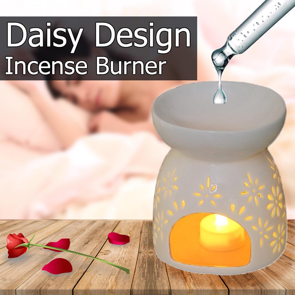 25ML Hollow Candle Aroma Burner Ceramic Oil Burner Wax Melt Oil Burner Fragrance Aroma Tea Light Warmer Scent Burner and