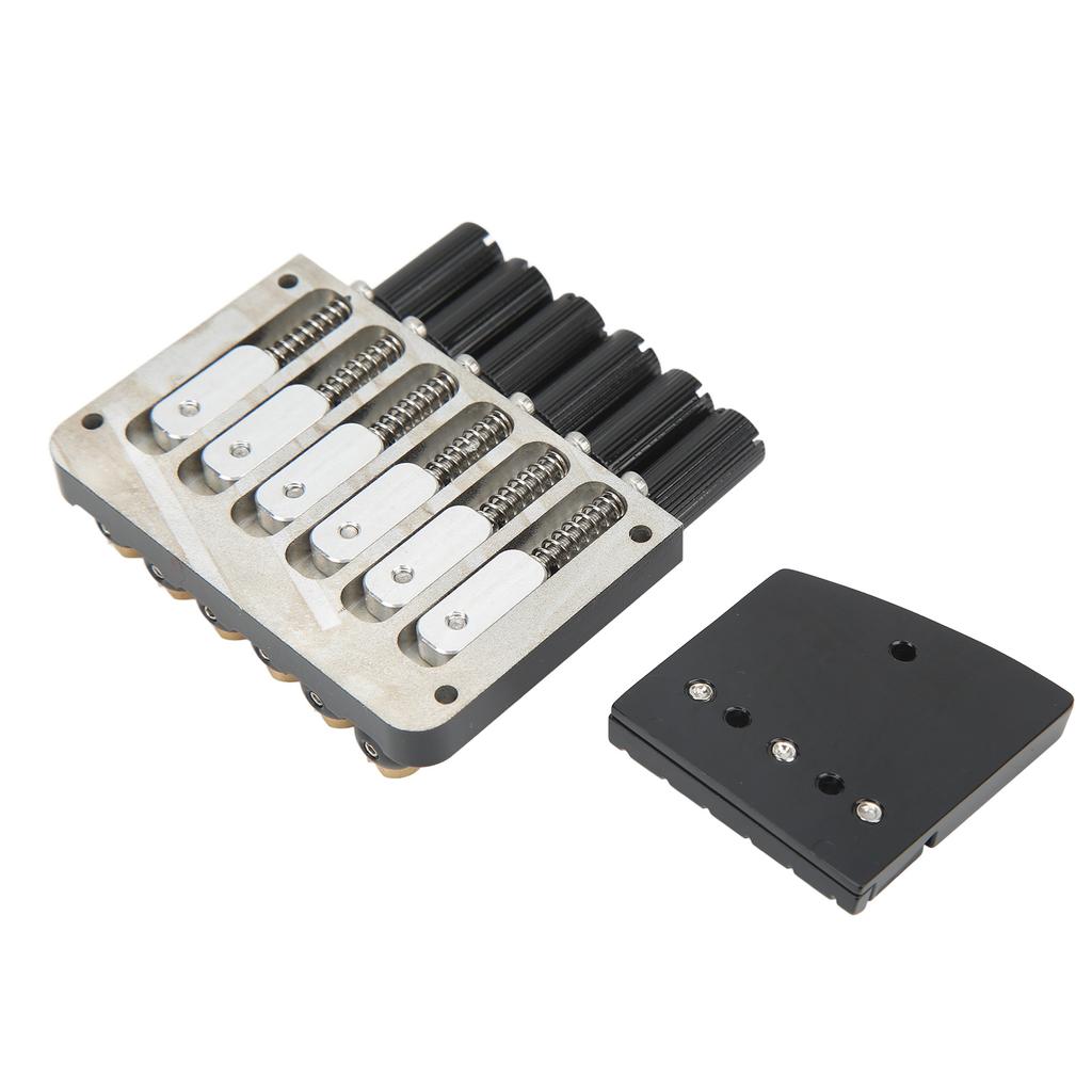 6 String Headless Guitar Bridge Retro Style Metal High Hardness Headless Guitar Replacement Bridge