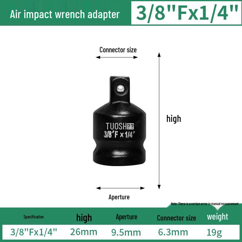 Electric Pneumatic Wrench Adapter: Large To Medium/Small with Anti-Slip Grip