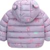 Autumn and Winter Boys and Girls Hooded Down Jackets Warm Lightweight Cotton Coat Jacket fashion cute cartoon print cotton-padded clothes