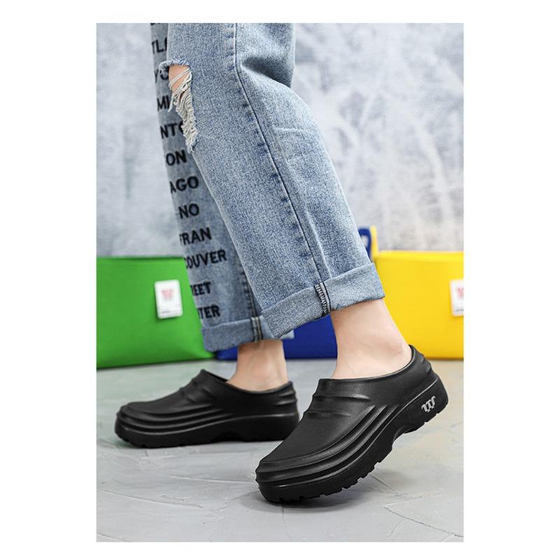 Pantofi de asigurare a muncii bărbați, cu talpă groasă, lejer, impermeabili, bucătar, pantofi de lucru, pantofi pentru bărbați și femei