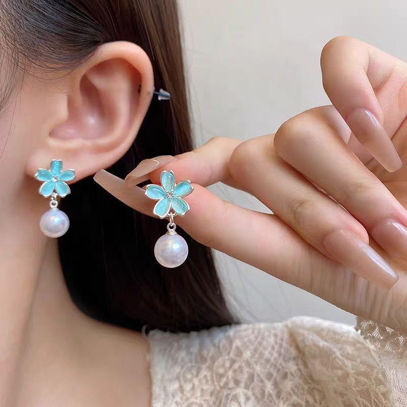 Mote øredobber, retro lette luksus øredobber i lang stil, friske og søte øredobber, high-end gave øredobber smykker gave